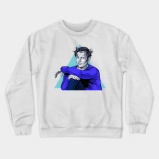 Mads Mikkelsen - An illustration by Paul Cemmick Crewneck Sweatshirt